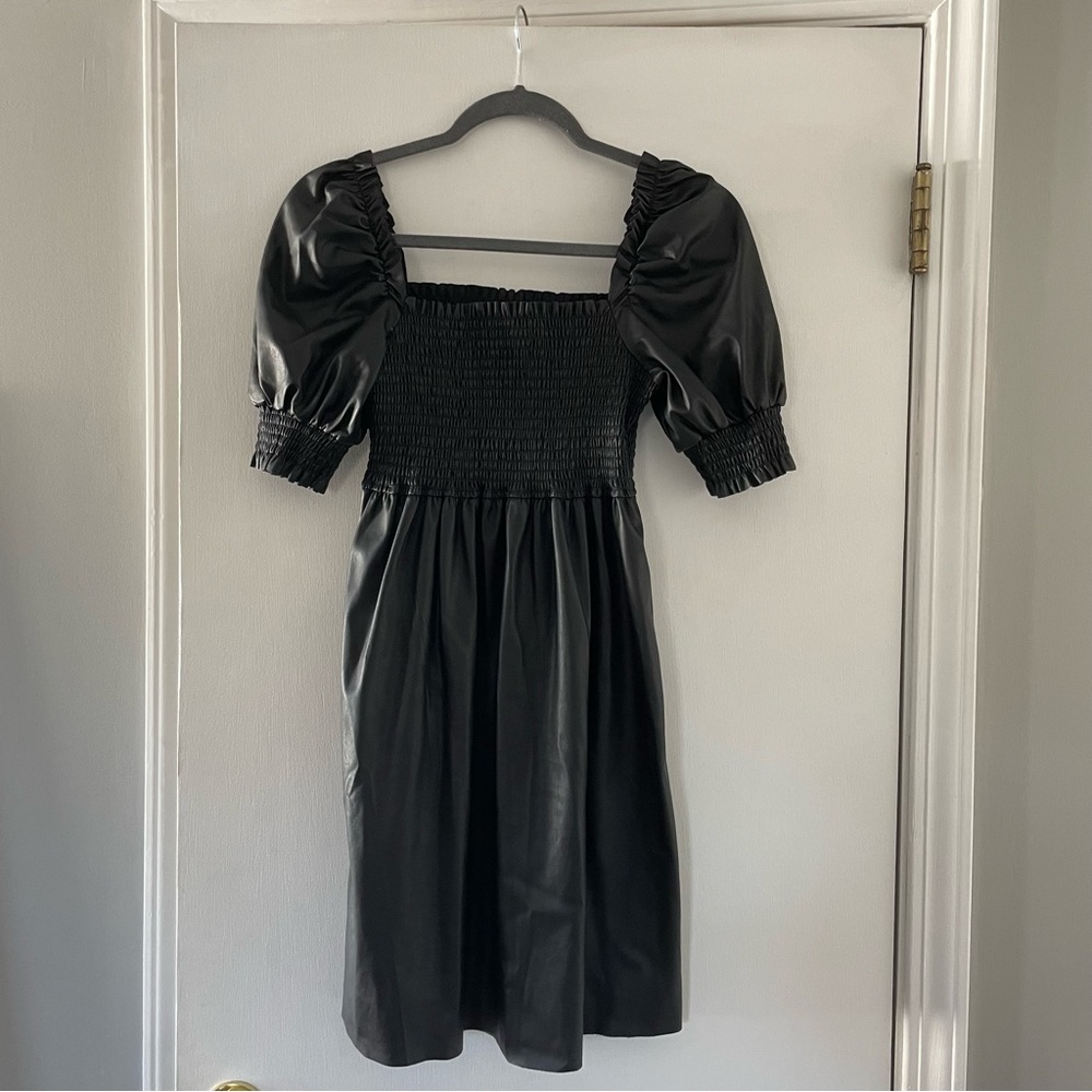 7 for All Mankind Faux Leather Dress